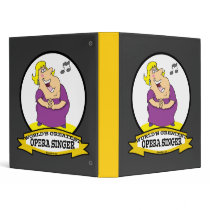 WORLDS GREATEST OPERA SINGER FAT LADY CARTOON BINDERS