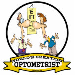 WORLDS GREATEST OPTOMETRIST MEN CARTOON CUT OUTS