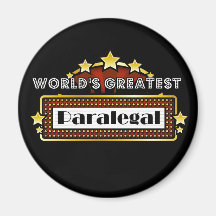 World's Greatest Paralegal Fridge Magnets