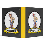 WORLDS GREATEST PARTIER CARTOON BINDERS