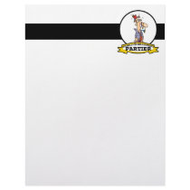 WORLDS GREATEST PARTIER CARTOON LETTERHEAD