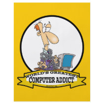 WORLDS GREATEST PC COMPUTER ADDICT CARTOON CUSTOM FLYER