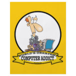 WORLDS GREATEST PC COMPUTER ADDICT CARTOON CUSTOM FLYER