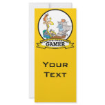 WORLDS GREATEST PC GAMER TEEN CARTOON RACK CARD TEMPLATE