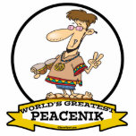 WORLDS GREATEST PEACENIK CARTOON ACRYLIC CUT OUTS