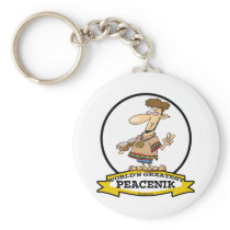 WORLDS GREATEST PEACENIK CARTOON KEYCHAINS