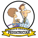 WORLDS GREATEST PEDIATRICIAN MEN CARTOON PHOTO CUTOUT