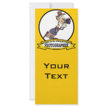 WORLDS GREATEST PHOTOGRAPHER V MEN CARTOON CUSTOM RACK CARD