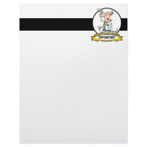 WORLDS GREATEST PHYSICIST MEN CARTOON CUSTOMIZED LETTERHEAD