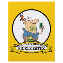 WORLDS GREATEST PICKLE EATER MEN CARTOON PERSONALIZED FLYER