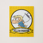 WORLDS GREATEST PILLOW FIGHTER KIDS CARTOON JIGSAW PUZZLE