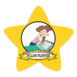 WORLDS GREATEST PILLOW FLUFFER WOMEN CARTOON STAR STICKERS