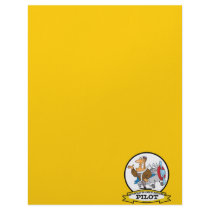 WORLDS GREATEST PILOT II MEN CARTOON PERSONALIZED LETTERHEAD