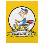 WORLDS GREATEST PIZZA DELIVERY GUY CARTOON FLYERS
