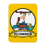 WORLDS GREATEST PLUMBER IV MEN CARTOON magnets