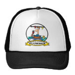 WORLDS GREATEST PLUMBER IV MEN CARTOON TRUCKER HAT