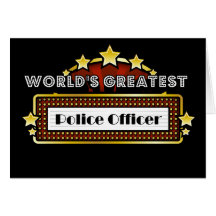 World's Greatest Police Officer Card