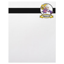 WORLDS GREATEST POMPOM GIRL KID CARTOON CUSTOM LETTERHEAD