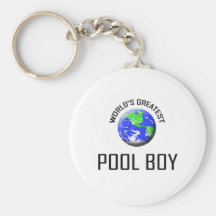 World's Greatest Pool Boy Key Chains