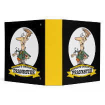 WORLDS GREATEST PRANKSTER MEN CARTOON BINDERS