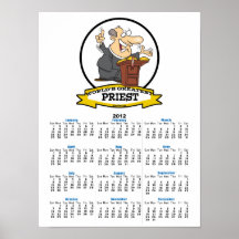 WORLDS GREATEST PRIEST MEN CARTOON POSTER