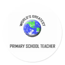 World's Greatest Primary School Teacher stickers by jobshirt World's Greatest Primary School Teacher stickers