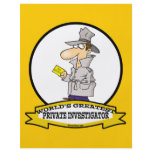 WORLDS GREATEST PRIVATE INVESTIGATOR MEN CARTOON PERSONALIZED FLYER