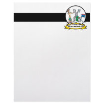 WORLDS GREATEST PROCRASTINATOR MEN CARTOON LETTERHEAD DESIGN
