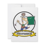 WORLDS GREATEST PROFESSOR MEN CARTOON CUSTOM INVITATIONS