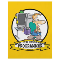 WORLDS GREATEST PROGRAMMER MEN CARTOON FULL COLOR FLYER