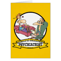WORLDS GREATEST PSYCHIATRIST CARTOON GREETING CARDS