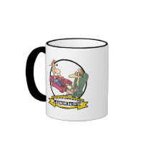 WORLDS GREATEST PSYCHIATRIST CARTOON COFFEE MUG