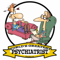 WORLDS GREATEST PSYCHIATRIST CARTOON CUT OUTS
