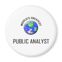 World's Greatest Public Analyst magnets by jobshirt World's Greatest Public Analyst magnets