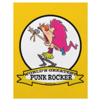 WORLDS GREATEST PUNK ROCKER GIRL CARTOON FLYER