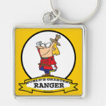 WORLDS GREATEST RANGER WOMEN CARTOON KEYCHAIN