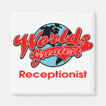 World's Greatest Receptionist Refrigerator Magnets