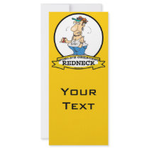 WORLDS GREATEST REDNECK II CARTOON PERSONALIZED RACK CARD