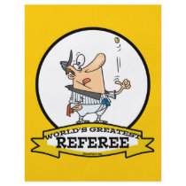 WORLDS GREATEST REFEREE MEN CARTOON PERSONALIZED FLYER