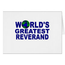 World's Greatest Reverend Card