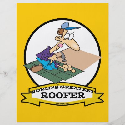 cartoon roofer