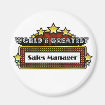 World's Greatest Sales Manager Fridge Magnets