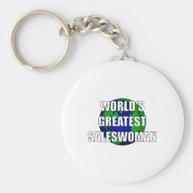 World's Greatest Saleswoman Key Chain