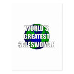 World's Greatest Saleswoman Postcards