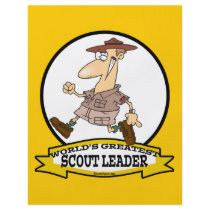 WORLDS GREATEST SCOUT LEADER MEN CARTOON FULL COLOR FLYER