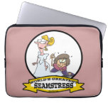 WORLDS GREATEST SEAMSTRESS CARTOON COMPUTER SLEEVE