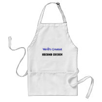 World's Greatest Second Cousin aprons by familytshirts World's Greatest Second Cousin aprons
