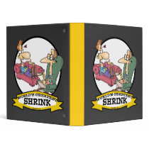 WORLDS GREATEST SHRINK MEN CARTOON 3 RING BINDERS