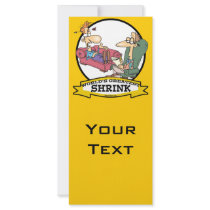 WORLDS GREATEST SHRINK MEN CARTOON RACK CARD