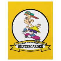 WORLDS GREATEST SKATEBOARDER CARTOON FLYERS